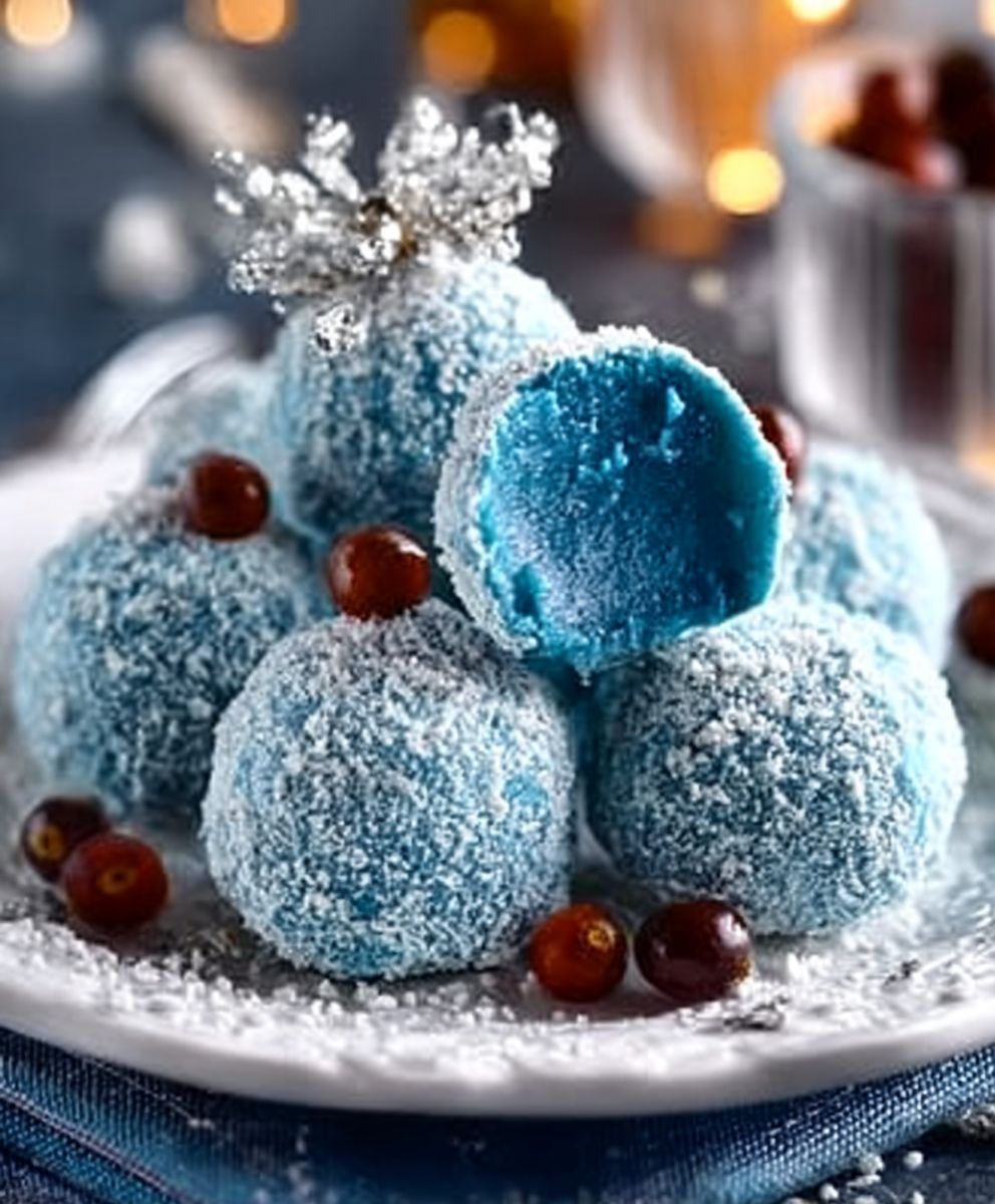 Blue Christmas Truffles