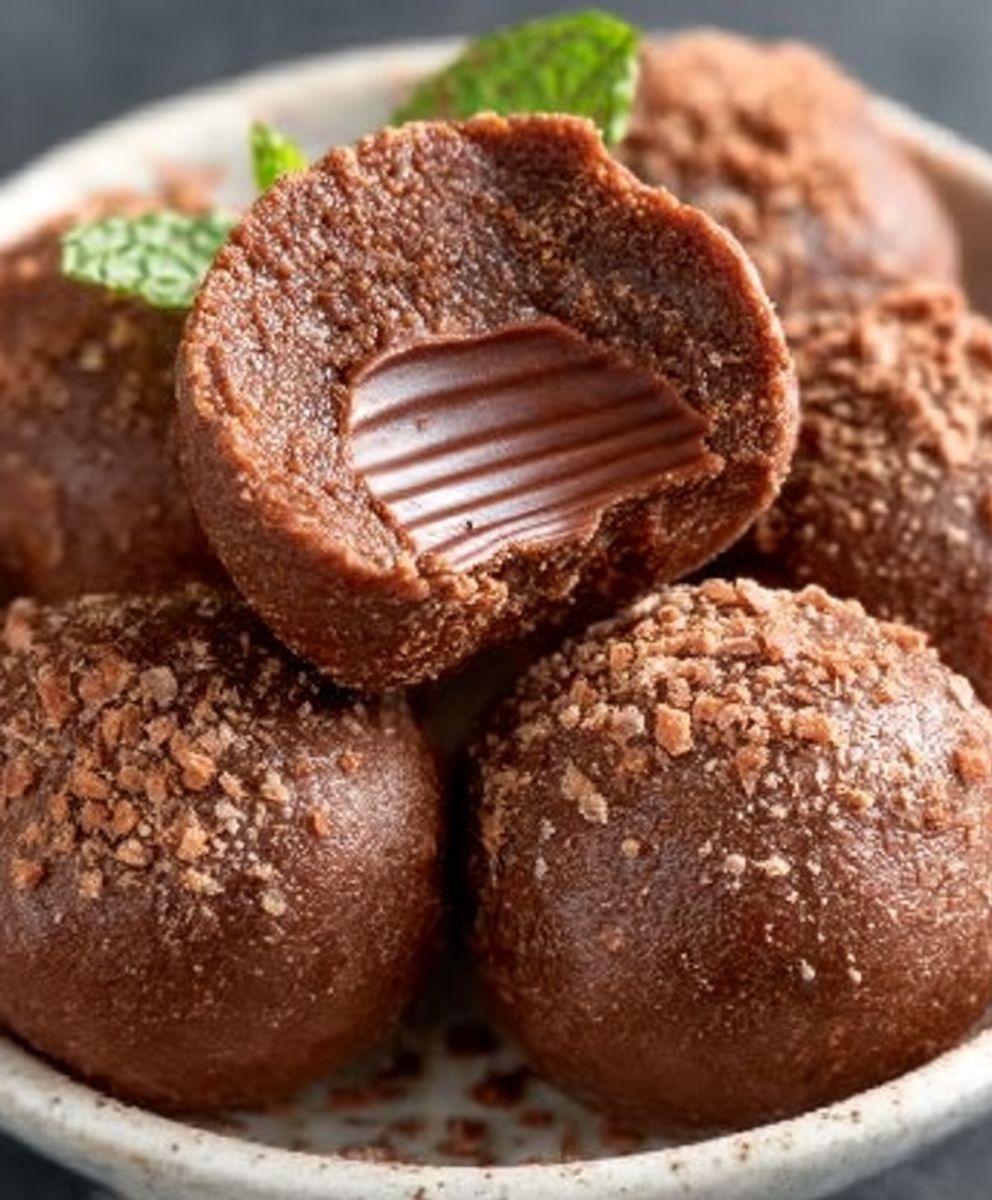 No Bake Brownie Bites