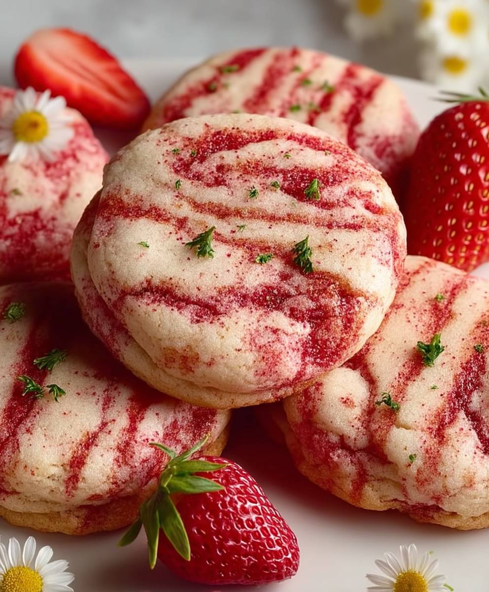 Strawberry Cheesecake Cookies
