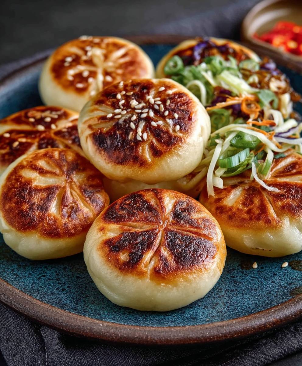Pan-Fried Cabbage Noodle Buns