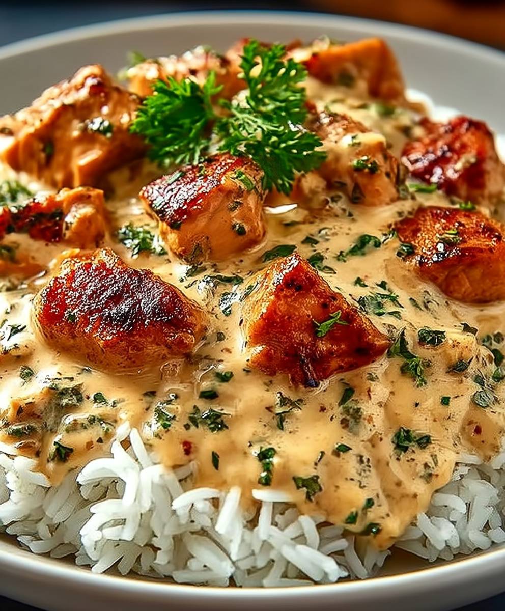 Smothered Chicken and Rice