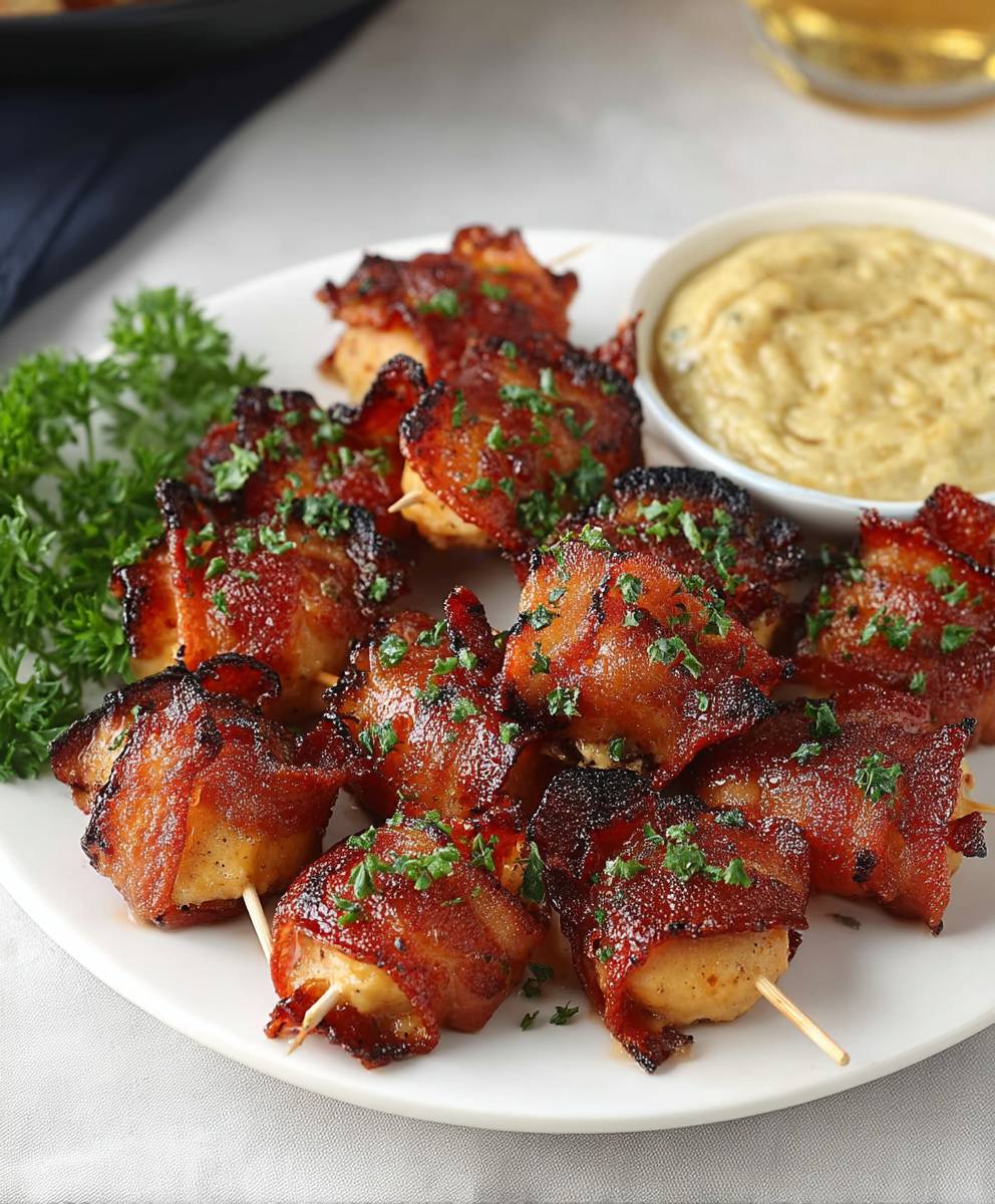 Hot Honey Bacon Chicken Bites
