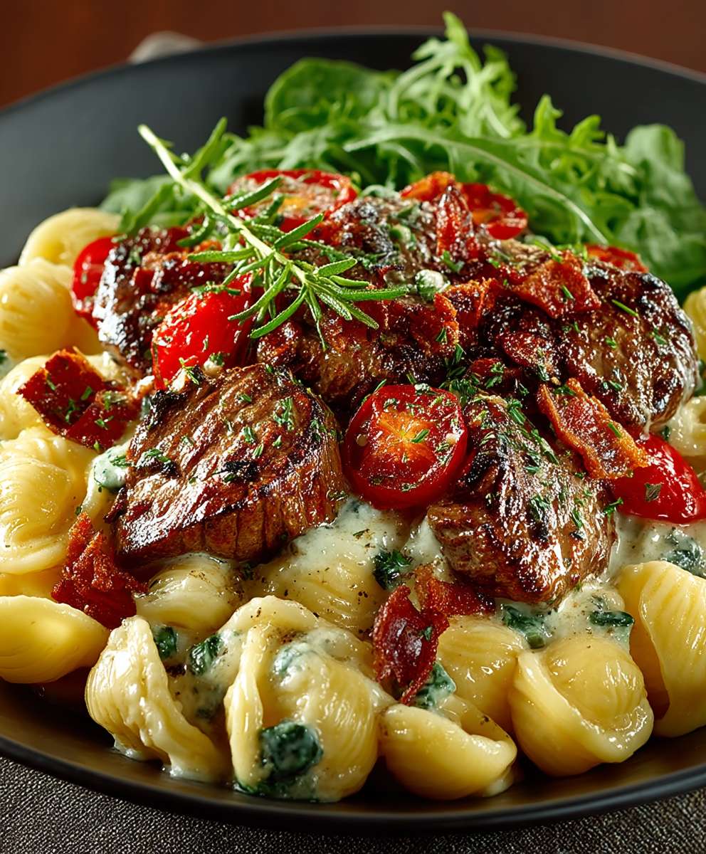 Creamy Beef and Shells