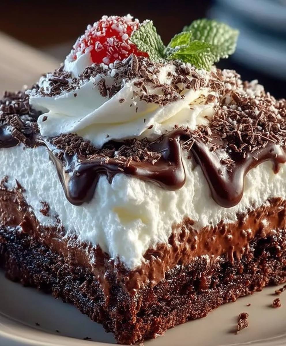 Brownie Refrigerator Cake