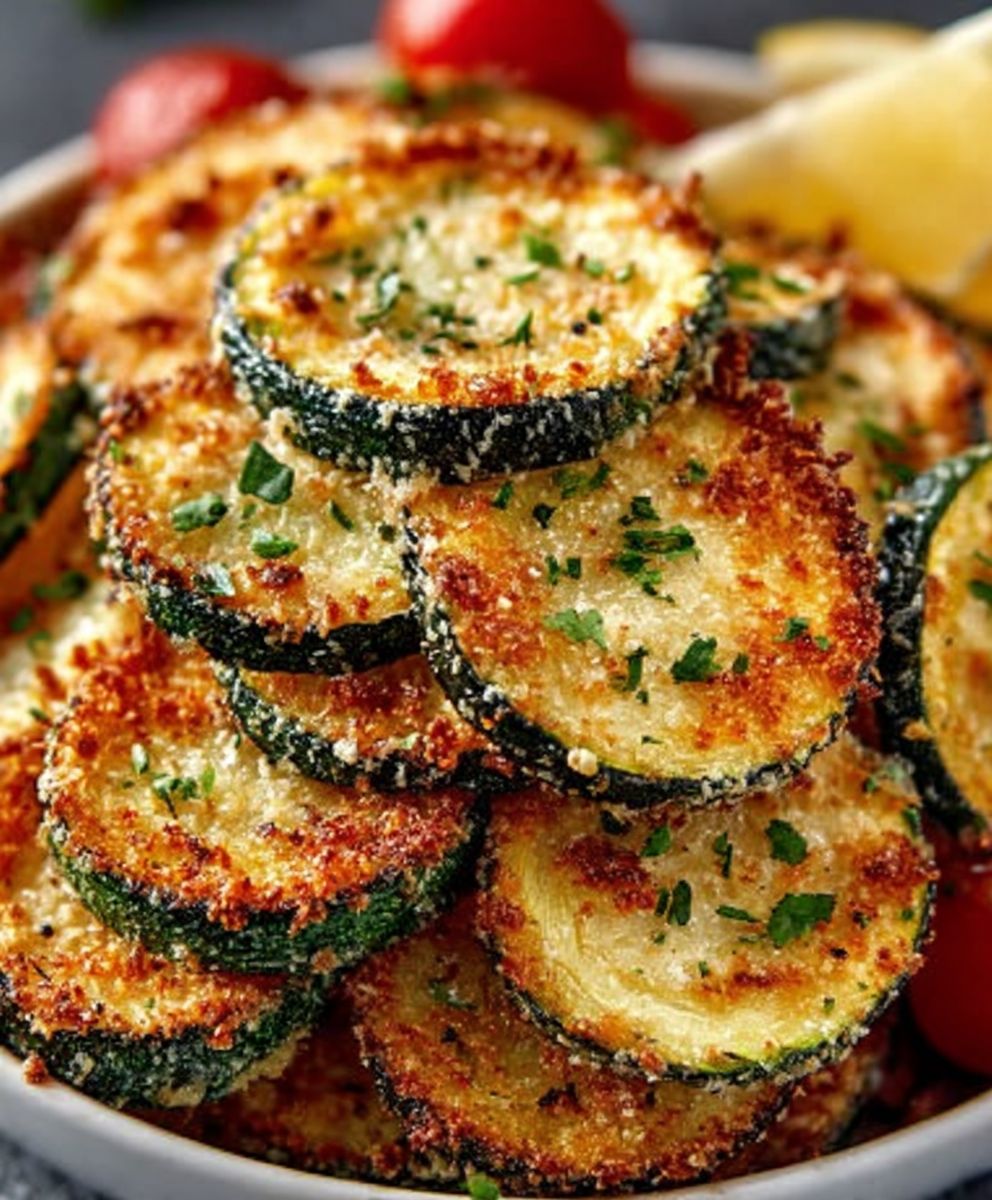 Crispy Baked Parmesan Zucchini