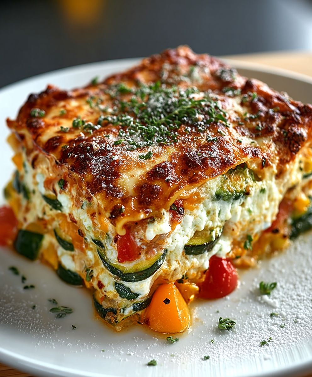 High Protein Veggie Lasagna