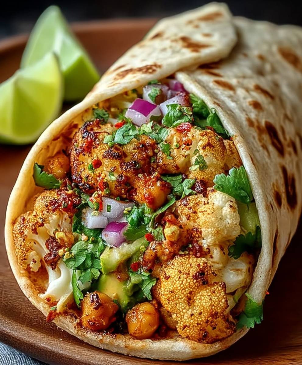 Chili Lime Chickpea Wrap