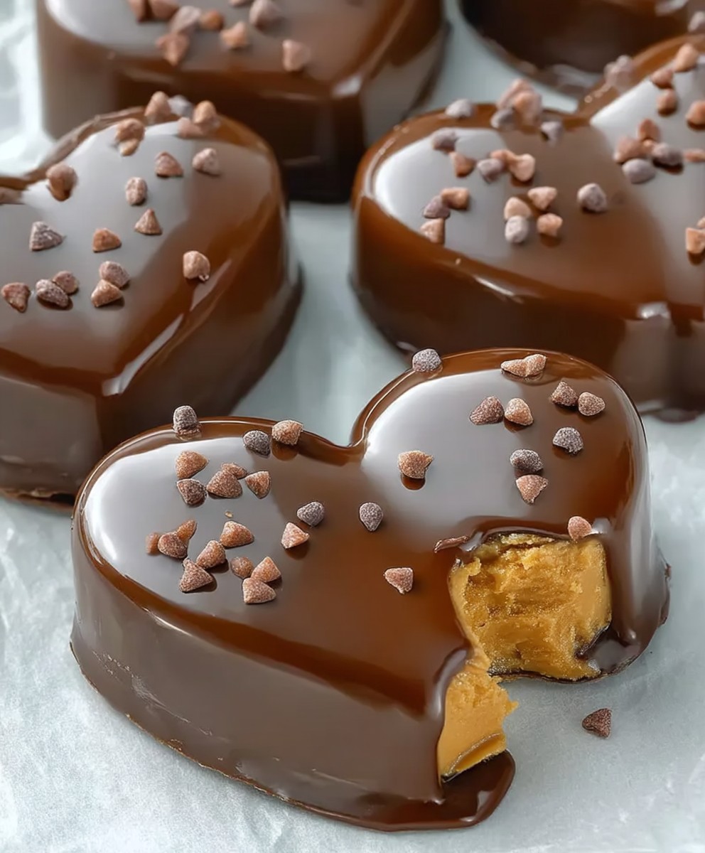 Chocolate Peanut Butter Hearts