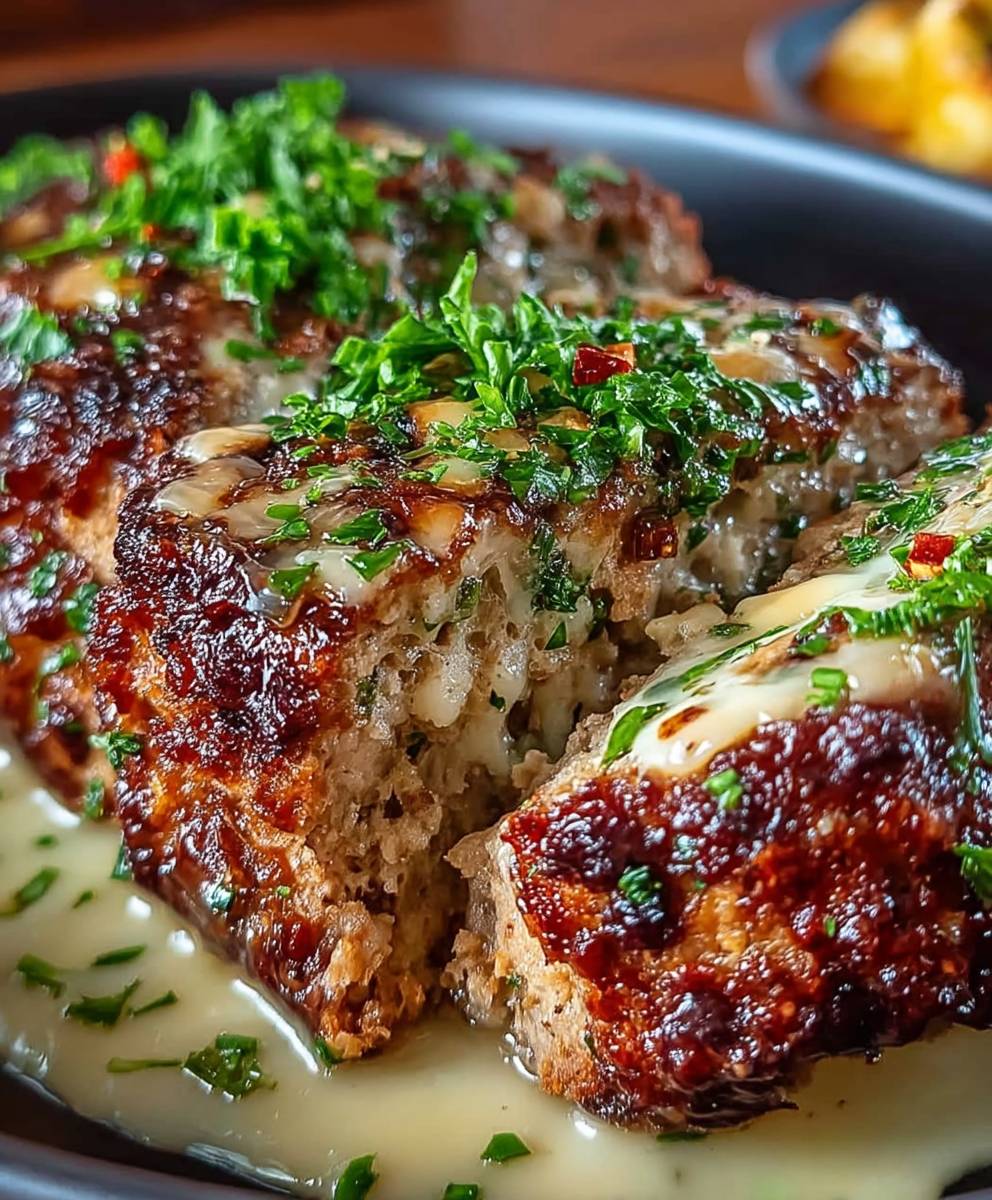 Garlic Parmesan Meatloaf