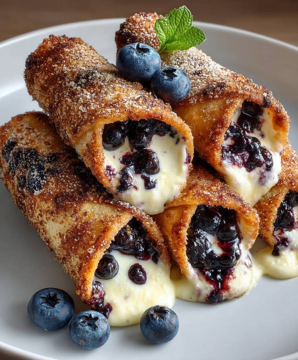 Easy Air Fryer Blueberry Cheesecake Taquitos – 20-Minute Dessert image 2